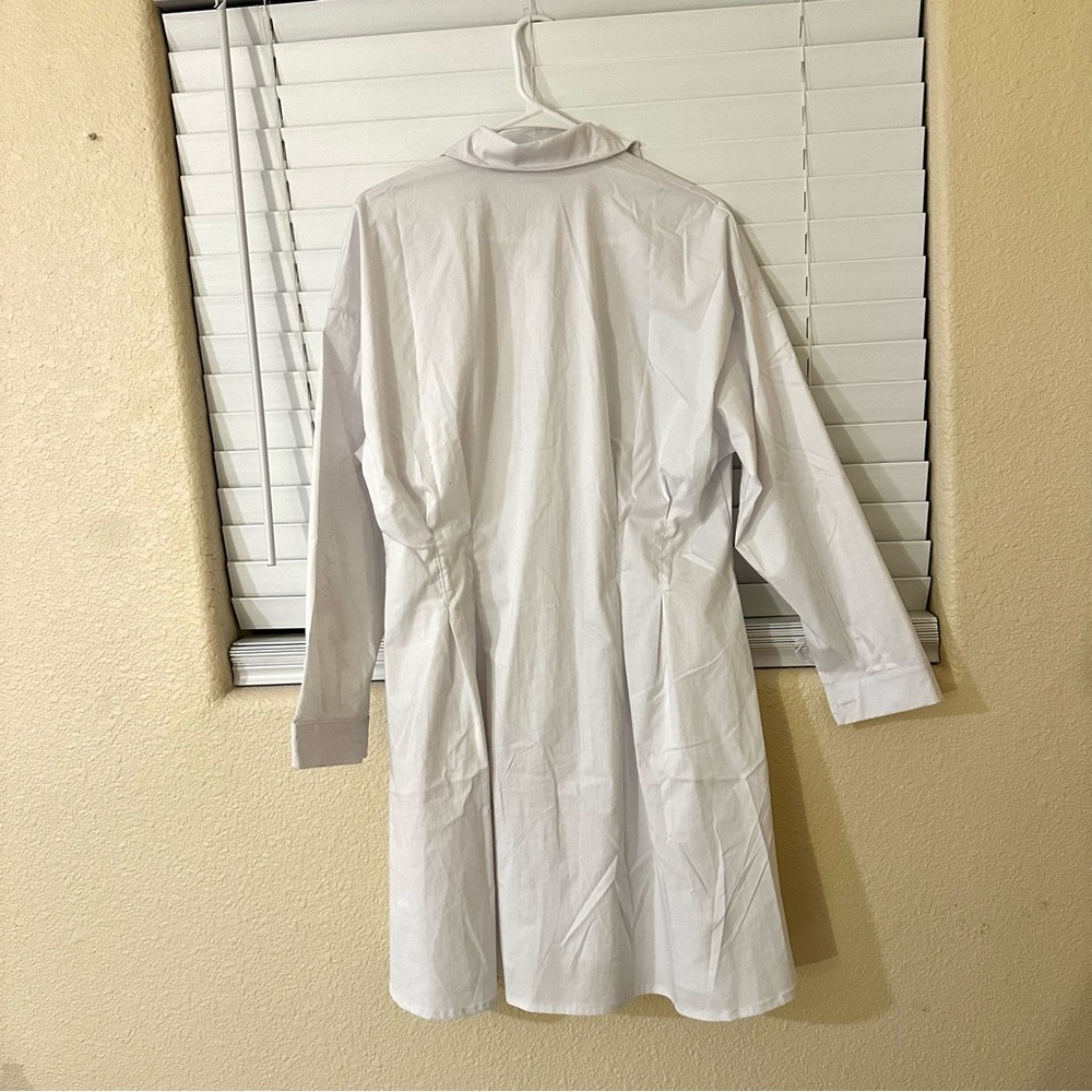 Women’s White Shirt Dress - Picture 8 of 11
